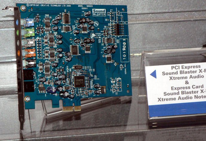 Creative Sound Blaster X-Fi Xtreme Audio pro PCI Express ×1 slot