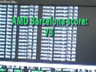 Barcelona vs. Xeon: Barcelona Score: 78