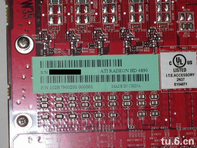 Radeon HD 4890 - štítek