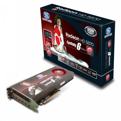 Sapphire HD5870 2GB GDDR5 PCIE Eyefinity 6 Edition