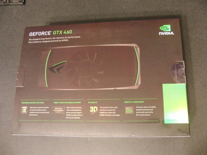 GeForce GTX 460 prodávaná přímo pod značkou Nvidia