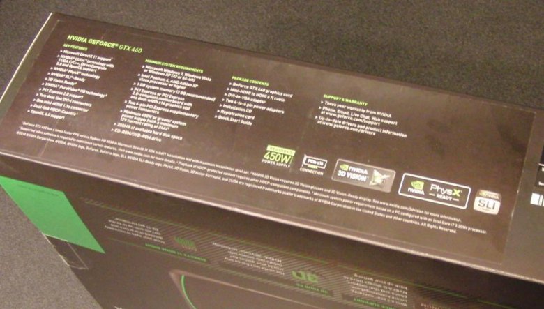 GeForce GTX 460 prodávaná přímo pod značkou Nvidia