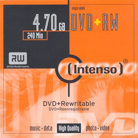 DVD+RW Intenso  - zepředu