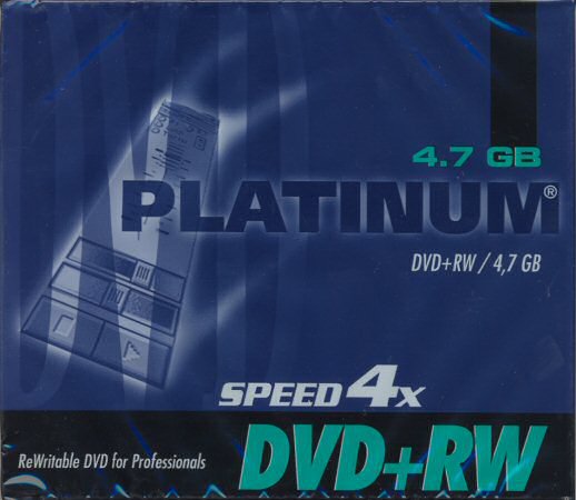 DVD+RW Platinum  - zepředu