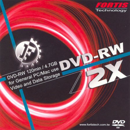 DVD-RW Fortis  - zepředu