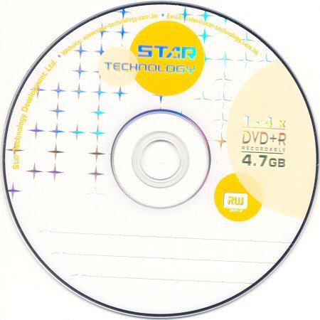 DVD+R Star Technology  - médium