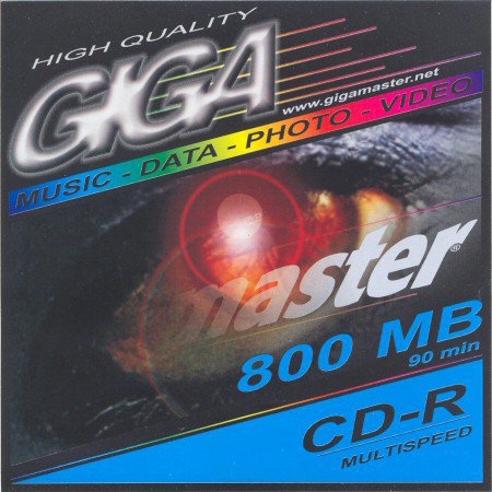 CD-R GIGA master multispeed 90 min. - zepředu