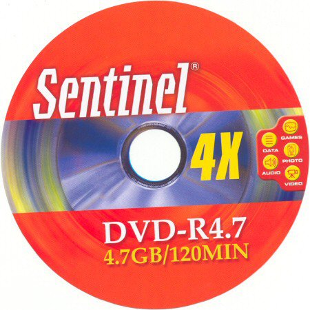 DVD-R Sentinel  - zepředu