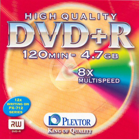 DVD+R Plextor High Quality - zepředu