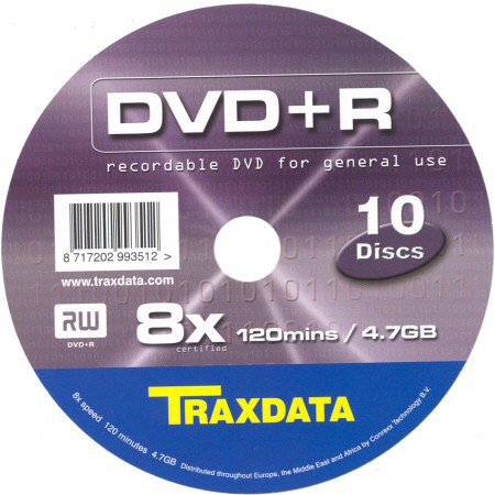 DVD+R Traxdata for general - zepředu