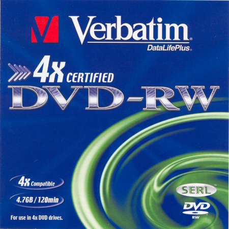 DVD-RW Verbatim DataLifePlus SERL - zepředu