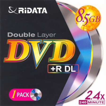 DVD+R DL RiDATA 8S06RDA002001 - zepředu