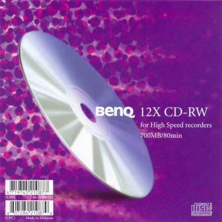 CD-RW BenQ 46.50400.081 - zepředu