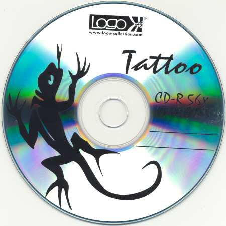 CD-R Logo Tattoo - médium