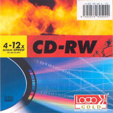 CD-RW Logo Gold - zepředu