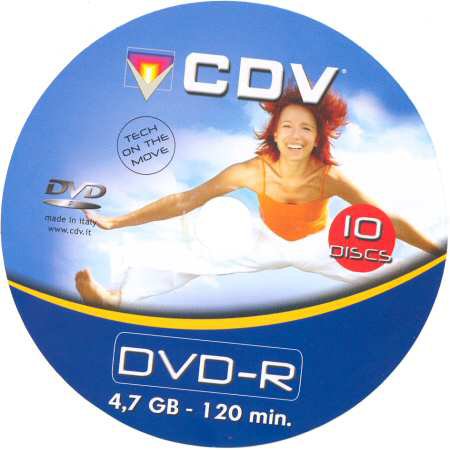 DVD-R C.D. Video SpA CDV Tech on the move - zepředu