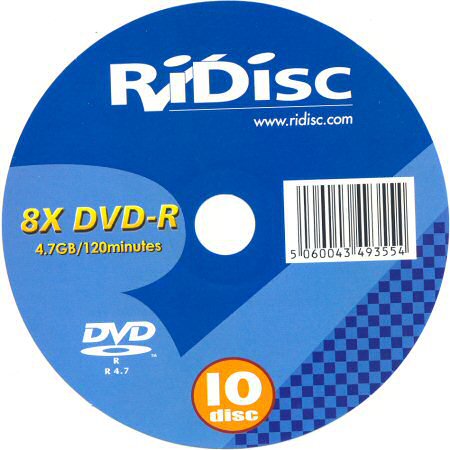 DVD-R RiDisc  - zepředu