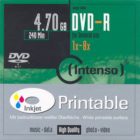 DVD-R Intenso printable - zepředu