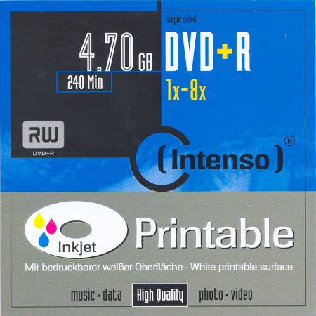 DVD+R Intenso printable - zepředu