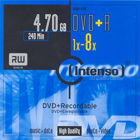 DVD+R Intenso  - zepředu