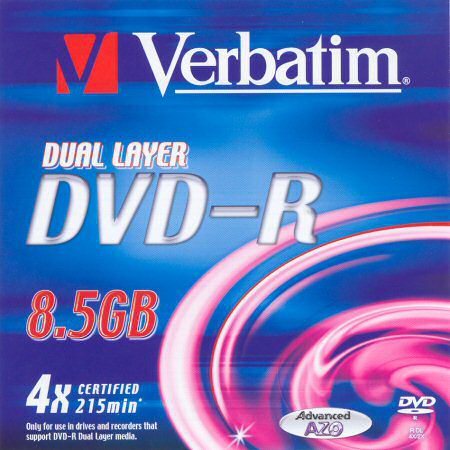 DVD-R DL Verbatim Advanced AZO - zepředu