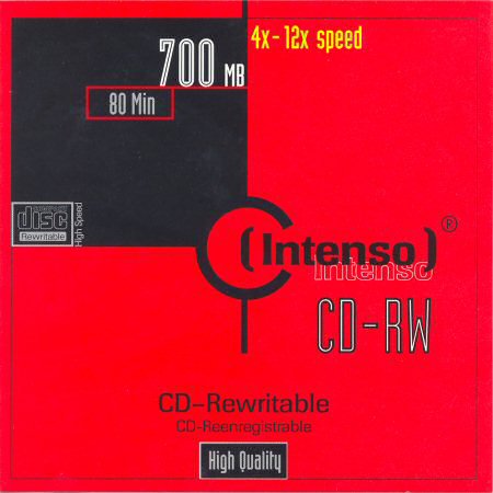 CD-RW Intenso  - zepředu