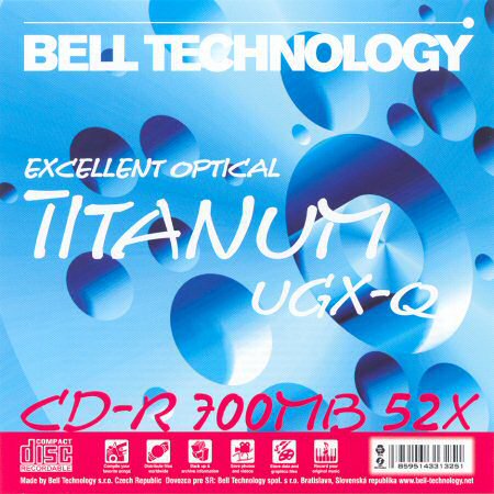 CD-R 80 Bell Technology UGX-Q Titanum 52×