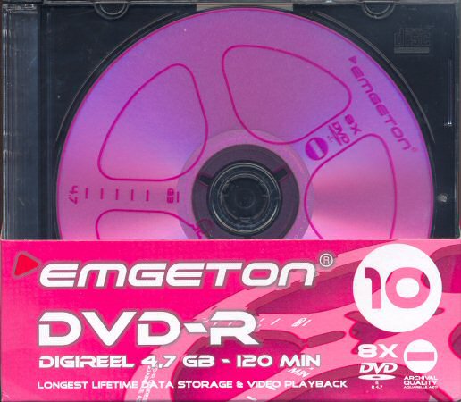 DVD-R 4× emgeton Digireel front