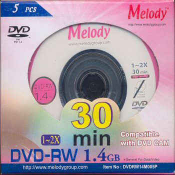 DVD-RW Melody  - zepředu