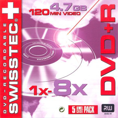 DVD+R Swisstec  - zepředu