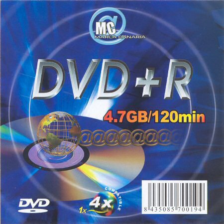 DVD+R Marca Canaria  - zepředu