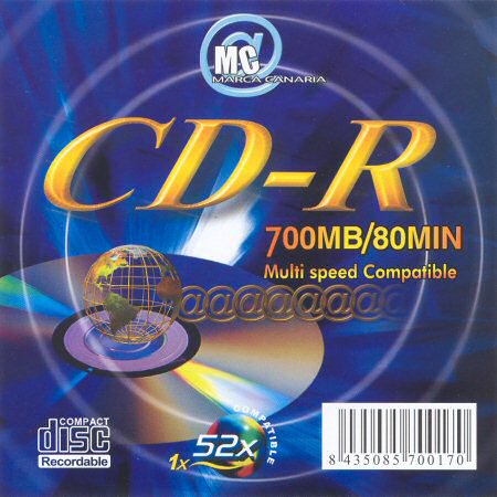 CD-R Marca Canaria  - zepředu