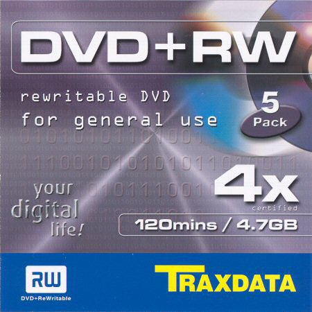 DVD+RW Traxdata  - zepředu