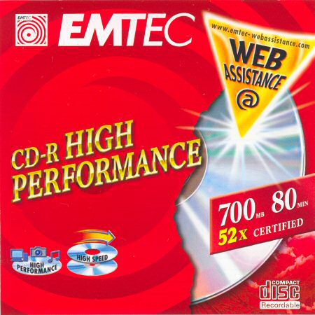 CD-R EMTEC High Performance - zepředu