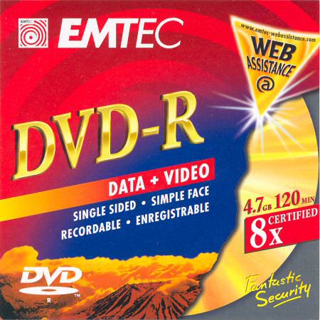 DVD-R EMTEC Fantastic Security - zepředu