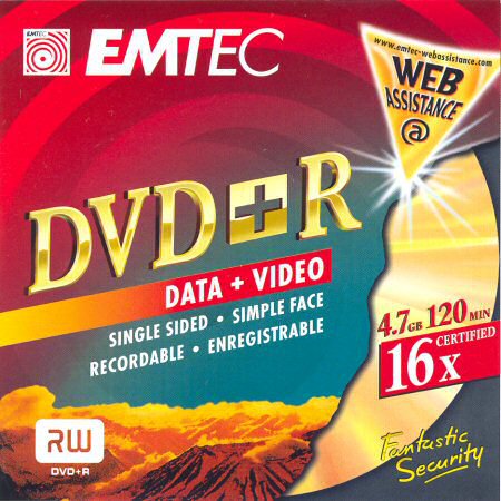 DVD+R EMTEC Fantastic Security - zepředu