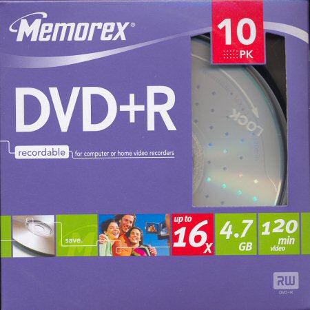 DVD+R Memorex Part No. 864111-10H - zepředu