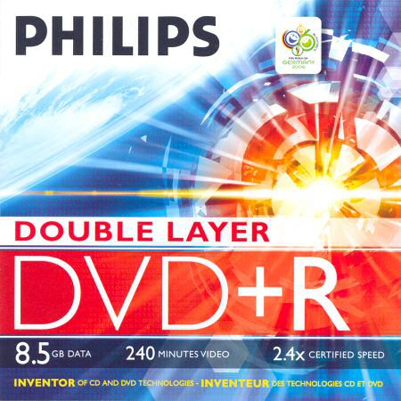 DVD+R DL Philips DR8S2J05C/10 - zepředu
