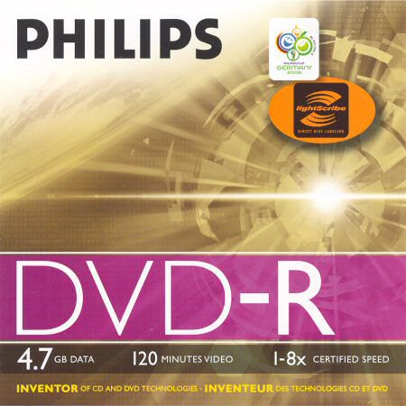 DVD-R Philips LightScribe DM4L8J05C/00 - zepředu
