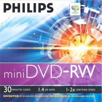 DVD-RW Philips mini DN1S2J0C/00 - zepředu