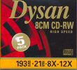 CD-RW 21 Dysan 12× 5pack front