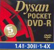DVD-R 8cm Dysan 4× 5pack front