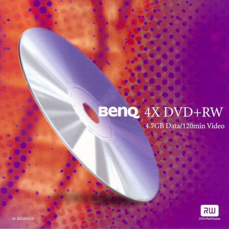 DVD+RW BenQ 46.B0260.020 - zepředu