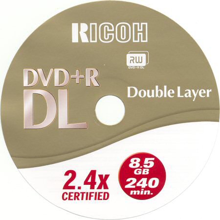 DVD+R DL Ricoh 792539 - zepředu