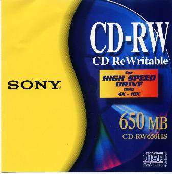 Sony CD-RW 74min High Speed 4× - 10×