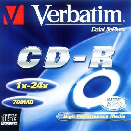 Verbatim CD-R 80 SuperAZO 24× front 43049
