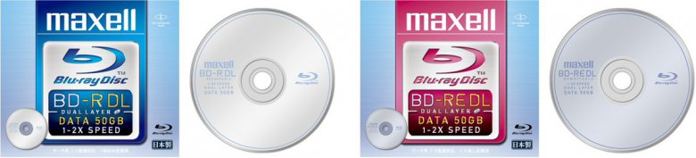 Maxell BD-R DL a BD-RE DL