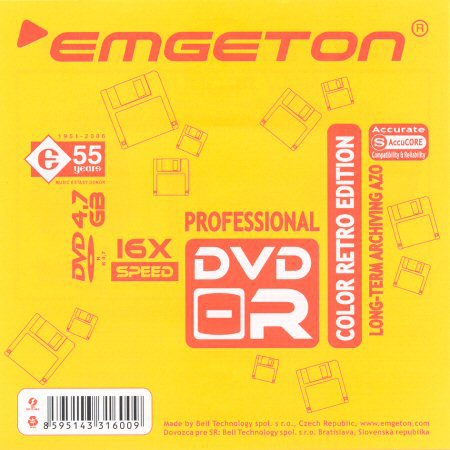 DVD-R emgeton Professional color retro edition - zepředu