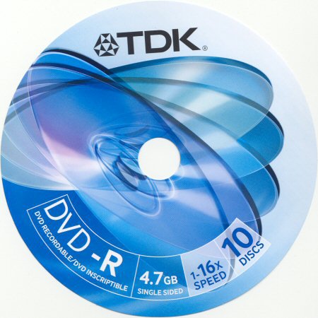 DVD-R TDK DVD-R47CBED10 - zepředu