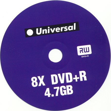 DVD+R Universal  - zepředu